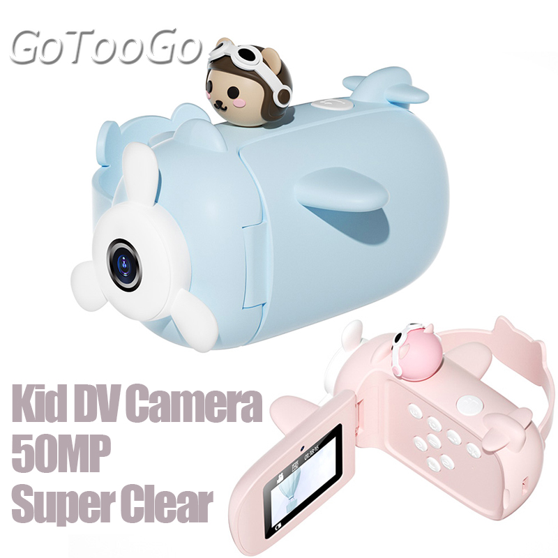 어린이 카메라 DV 카메라 50MP HD 1080P 디지털 키즈 캠코더 장난감 사진 비디오 레코더 DV 2.0 &TFT 스크린 어린이 선물